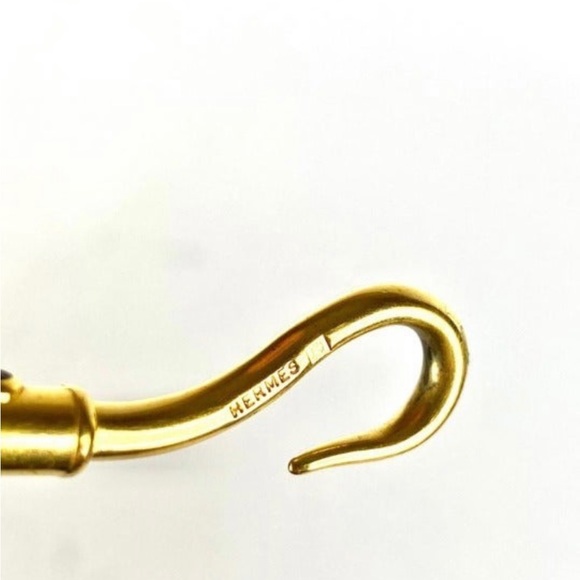 💯% AUTH Hermès Jumbo Hook Bracelet Double Wrap C 14” Authentic In Box EUC - Picture 4 of 9